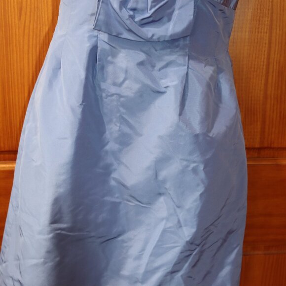 J.Crew Blue Floral Sleeveless Silk Formal Dress Prom Wedding Special Occasion 2 - Picture 3 of 11